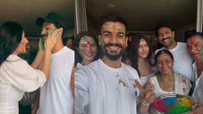 Video : કેટરિના કૈફે તેના પતિ, દિયર અને સાસુ સાથે કરી હોળીની ઉજવણી, ટ્રેડિશનલ લૂકમાં જોવા મળી હિરોઈન