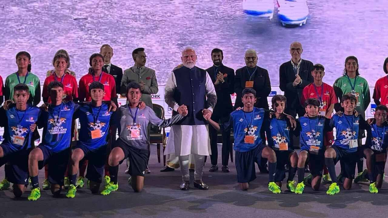 WITT 2025: ટેલેન્ટ હન્ટ દ્વારા શોધાયેલ ‘ટાઈગર એન્ડ ટાઈગ્રેસ’ ખેલાડીઓ PM મોદીને મળ્યા