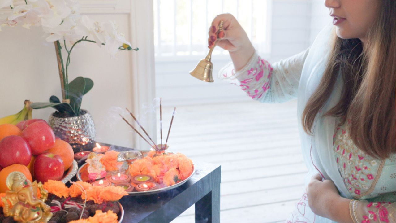 Idol Picture on Bell in Temple is Pious Know Reason