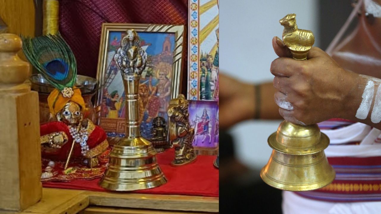 Idol Picture on Bell in Temple is Pious Know Reason