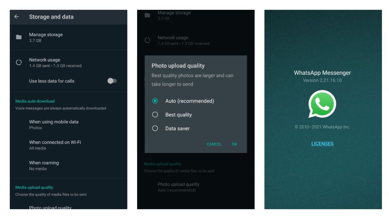 Media Upload Quality: જ્યારે પણ તમે WhatsApp પર અન્ય લોકોને ફોટા અને વિડિયો મોકલો છો, ત્યારે તમારા મોબાઈલ ડેટાનો વધુ ઉપયોગ થાય છે. જો તમે ઈચ્છો છો કે તમારું કામ ઓછા ડેટા સાથે થાય, તો આ માટે તમારે WhatsApp સેટિંગ્સના સ્ટોરેજ અને ડેટા વિભાગમાં મીડિયા અપલોડ ક્વોલિટી પર ક્લિક કરવું પડશે. આ પછી તમને બે વિકલ્પો મળશે, સ્ટાન્ડર્ડ ક્વોલિટી અને HD ક્વોલિટી, ઓછા ડેટા વપરાશ માટે તમે HD ને બદલે સ્ટાન્ડર્ડ ક્વોલિટી વિકલ્પ પસંદ કરી શકો છો.