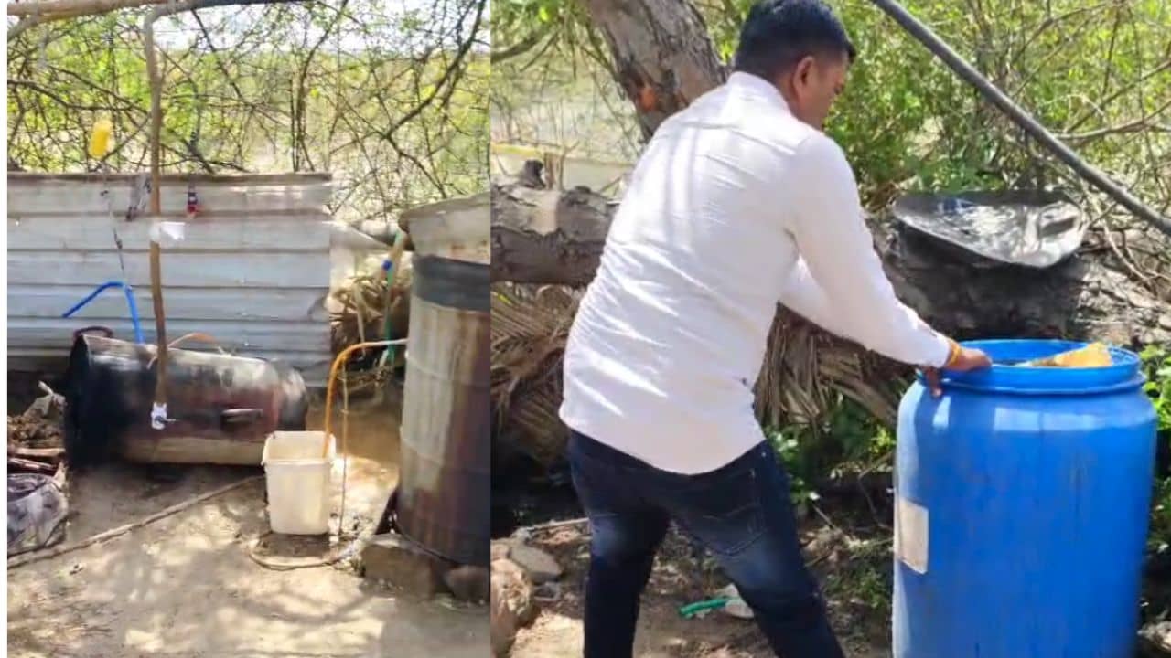 Amreli : દારૂની ભઠ્ઠી અને ગેરકાયદે રેતી ખનન કરનારા પર પોલીસની તવાઈ, જુઓ Video