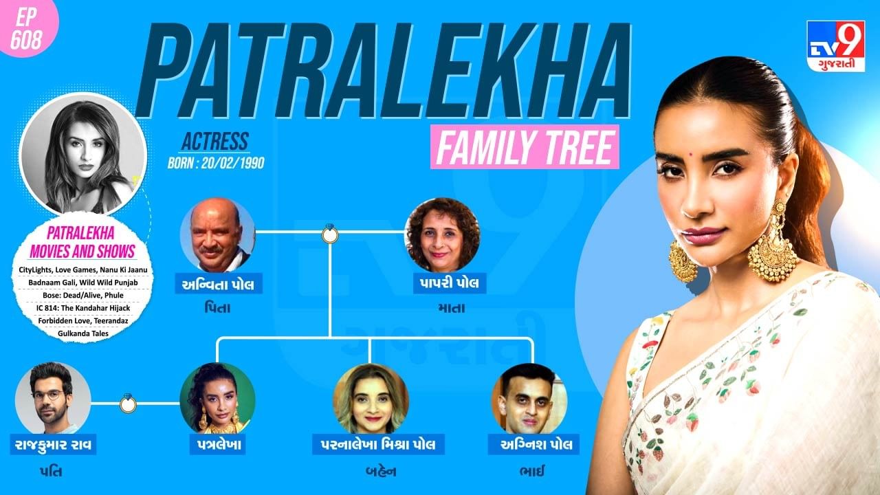 પત્રલેખાના પરિવાર અને પર્સનલ લાઈફ વિશે જાણીએ, તેમજ તેની સુંદર લવસ્ટોરી જાણો