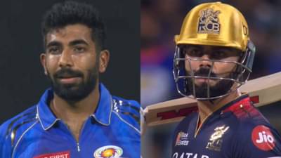MI vs RCB : વિરાટ કોહલીએ જસપ્રીત બુમરાહને ધક્કો માર્યો, બેટ પેવેલિયનમાં ફેંકી દીધું, જુઓ Video