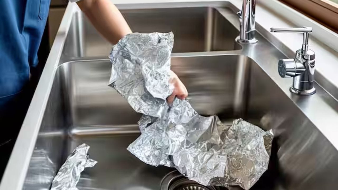 ખરેખર આપણે એલ્યુમિનિયમ વિશે વાત કરી રહ્યા છીએ. જે રસોડાની સફાઈનો સુપરહીરો છે. જો તમે તમારા સિંકને એલ્યુમિનિયમ ફોઇલથી ઘસો છો, તો તમારું સિંક વધારે મહેનત કર્યા વિના ચમકવા લાગશે.
