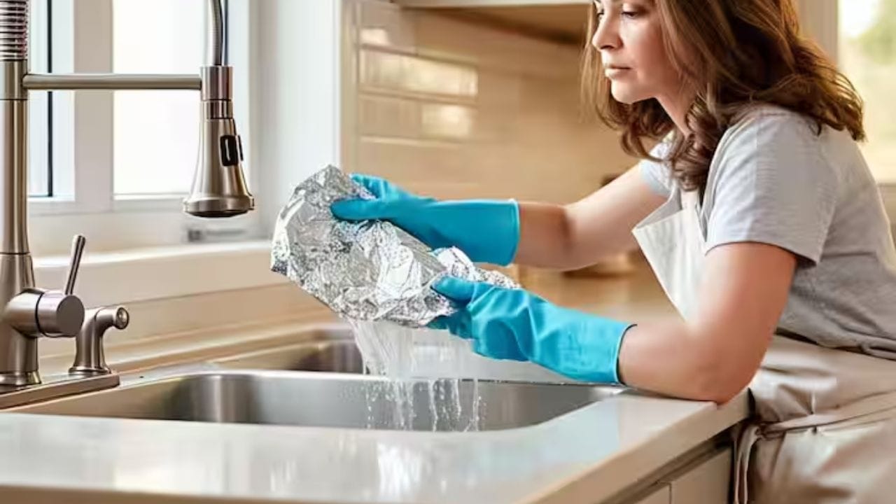 હકીકતમાં, જ્યારે તમે ફોઇલ પેપરનો બોલ બનાવીને સિંક પર ઘસો છો, ત્યારે તે સૂક્ષ્મ ઘર્ષણ પેદા કરે છે અને કોઈપણ ડાઘ, ધબ્બા અથવા પાણીના નિશાન વગેરે સરળતાથી સાફ થઈ જાય છે.
