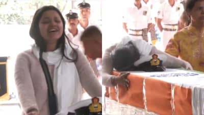 શહીદ થયેલા ભારતીય નેવીના લેફ્ટનન્ટ વિનય નરવાલને તેમની પત્નીની અંતિમ સલામ, જુઓ Video