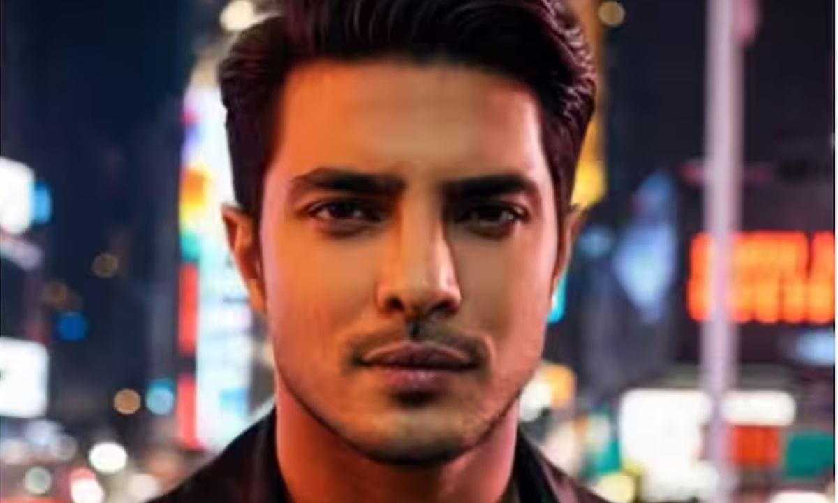 પ્રિયંકા ચોપડા: દેશી ગર્લ પ્રિયંકા ચોપડા છોકરો હોત તો પાક્કુ એક્શન હિરો લાગતી.  AI વર્ઝનમાં તેનો ચહેરો શાર્પ, સ્ટાઈલિશ અને કોન્ફીડેન્ટ દેખાઈ રહ્યો છે. આ લુક જોઈને ફેન્સ તેના દિવાના થઈ ગયા છે. 