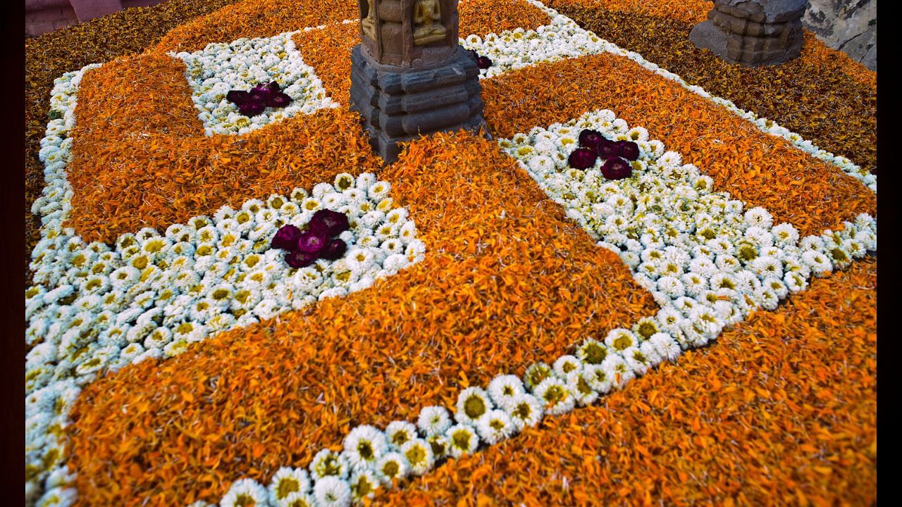 સ્વસ્તિકનું ચિહ્ન ઘરમાં ભય, વિવાદ અને તણાવ દૂર કરે છે. પરિવારના સભ્યો વચ્ચે પ્રેમ અને સમજ વધે છે. ( Credits: Getty Images )