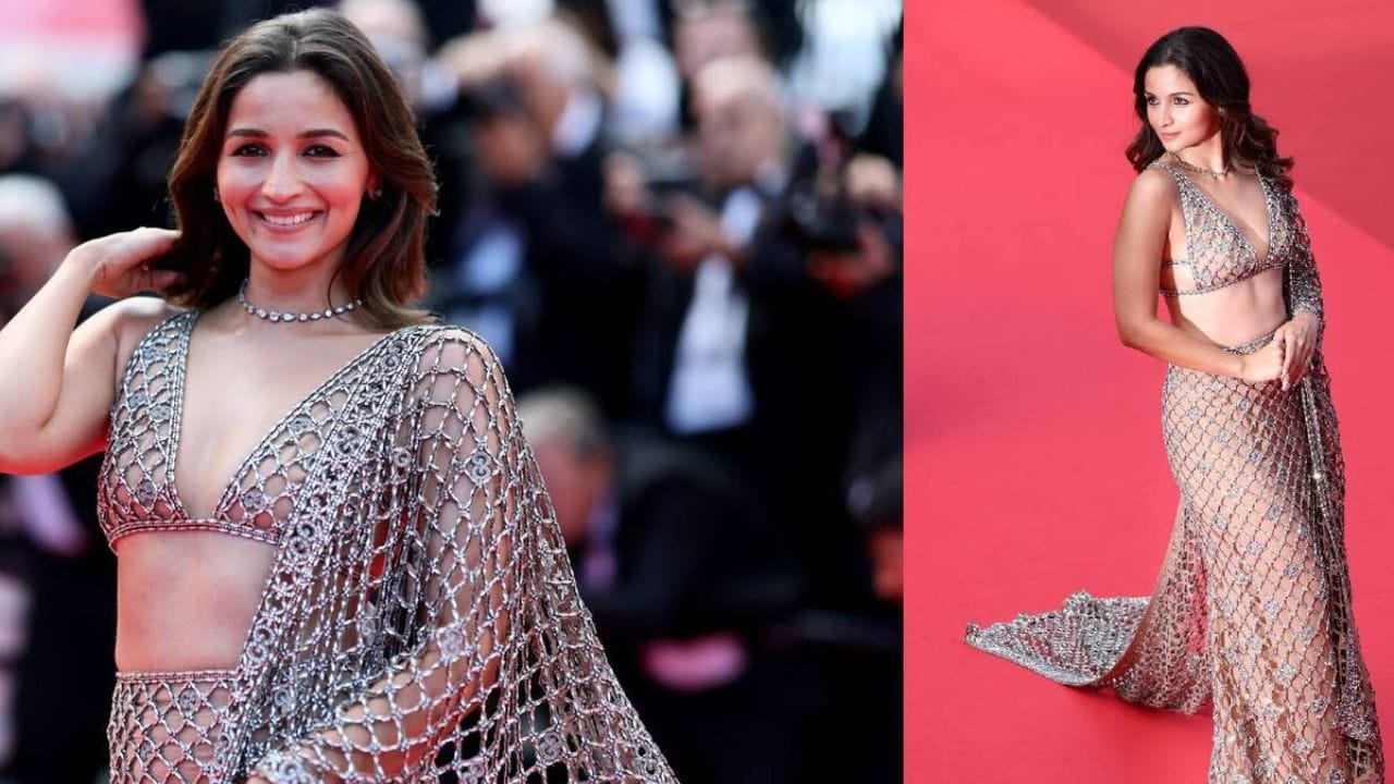 કાન્સ 2025ના રેડ કાર્પેટ પર આલિયા ભટ્ટના આવવાની બધા રાહ જોઈ રહ્યા હતા. પરંતુ કોઈએ અપેક્ષા રાખી ન હતી કે તે આટલી સ્ટાઇલમાં જોવા મળશે. ખરેખર, ગાઉનથી શરૂ થયેલો લુક નેટ સાડી સાથે સમાપ્ત થયો. 24 મેના રોજ, તે ફરી એકવાર કાન્સ ફિલ્મ ફેસ્ટિવલના રેડ કાર્પેટ પર જોવા મળી. (Image:Getty)