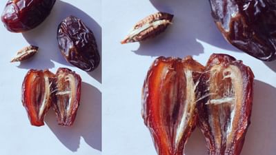 ખજૂરના ઠળિયામાં ફાઈબર અને એન્ટીઓક્સિડન્ટ હોય છે, જે બ્લડ શુગર લેવલને બેલેન્સ કરવામાં મદદ કરે છે. તે ઇન્સ્યુલિન સેન્સિટિવિટી સુધારવામાં પણ મદદરૂપ થઈ શકે છે. (Credits: - Canva)