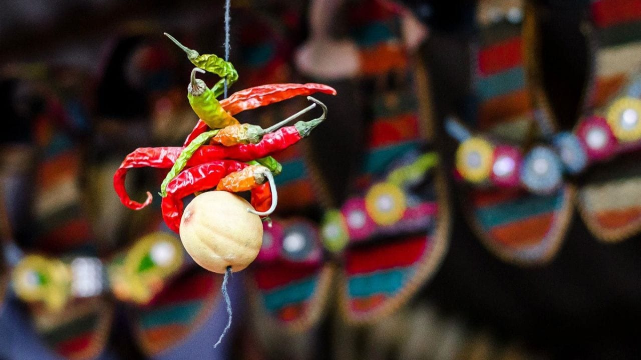 લીંબુ અને મરચાંની વૈજ્ઞાનિક વિશેષતાઓ: લીંબુ અને મરચાંમાં તીવ્ર ગંધ અને રસાયણો હોય છે. જૂના સમયમાં જ્યારે કોઈ જંતુનાશકો અને સફાઈના આધુનિક માધ્યમો નહોતા, ત્યારે તેનો ઉપયોગ હવાને શુદ્ધ કરવા અને જંતુઓને દૂર રાખવા માટે થતો હતો. લીંબુમાં સાઇટ્રિક એસિડ અને મરચામાં કેપ્સેસીન જોવા મળે છે, જેમાં અમુક અંશે જંતુનાશક ગુણધર્મો હોય છે.
