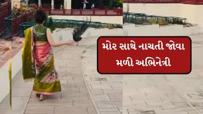 મોરને જોઈને નાચવા લાગી અભિનેત્રી, ઝાડ પરથી કેરી તોડતો વીડિયો વાયરલ