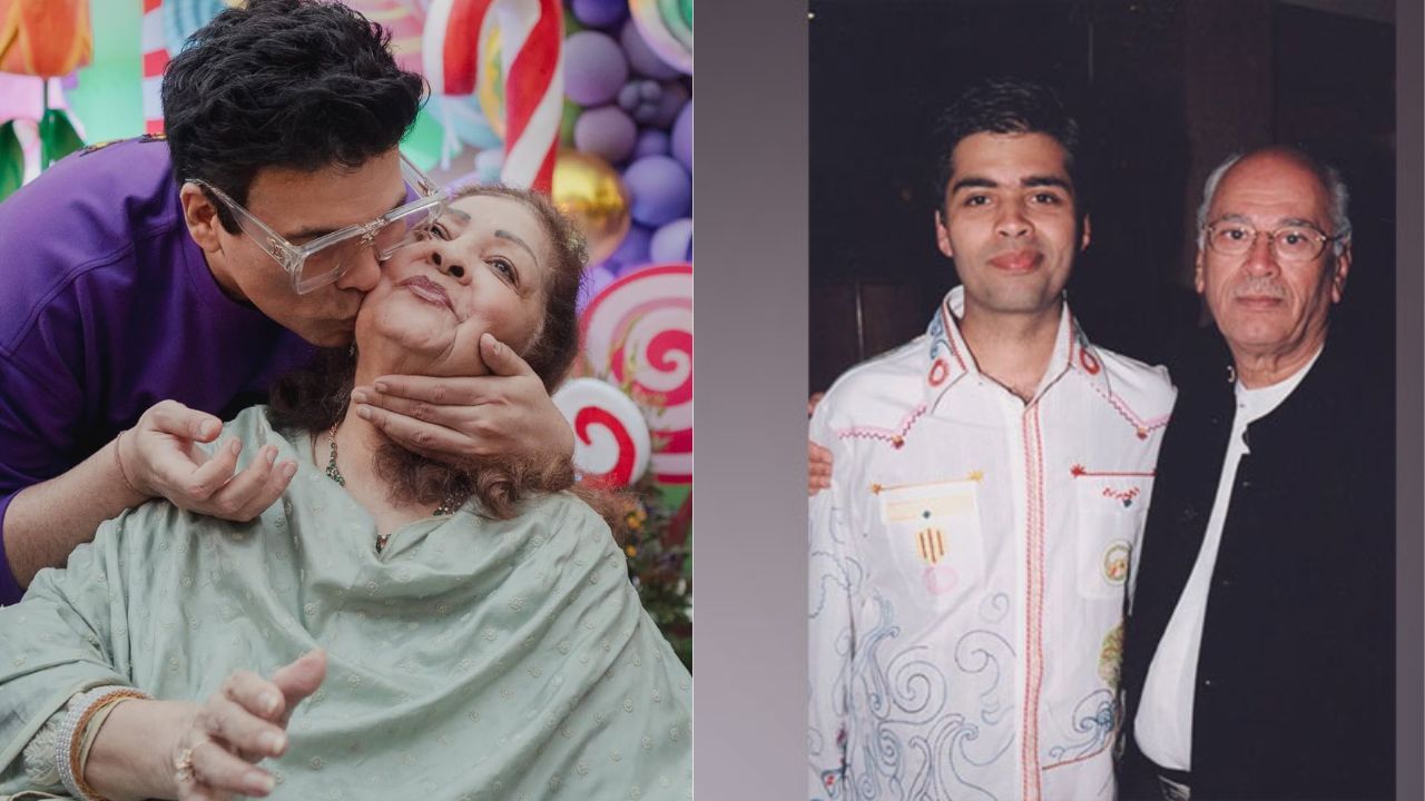 કરણ જોહરનો પરિવાર ખુબ નાનો છે. તે તેના પિતા યશ જોહર અને માતા હીરુ જોહરનું એક માત્ર સંતાન છે. કરણ સરોગસી દ્વારા બે બાળકો, યશ અને રૂહીના પિતા બન્યા છે, જે તેના પોતાના બાળકો છે.