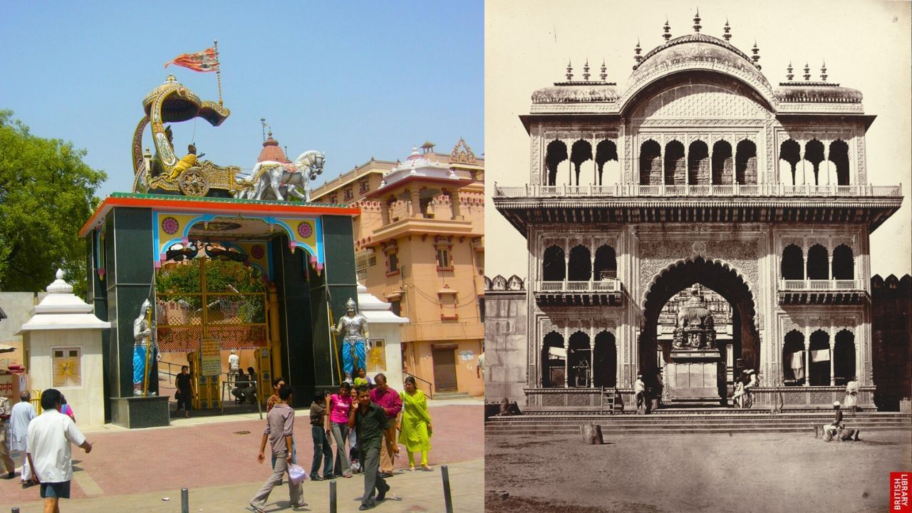 ઔરંગઝેબના શાસનકાળમાં ધાર્મિક અસહિષ્ણુતા વધુ તીવ્ર થઈ. ઇ.સ. 1669માં ઔરંગઝેબે દેશના અનેક સ્થળોએ હિન્દુ મંદિરો તોડવાનું આદેશ આપ્યો હતો. જેમાં કાશી, મથુરા અને સોમનાથ જેવા સ્થળોનો સમાવેશ થાય છે.મથુરાની શ્રી કેશવદેવ મંદિર, જે કૃષ્ણ જન્મસ્થળ તરીકે ઓળખાતી હતી, તેને તોડી તેની જગ્યાએ “શાહી ઈદગાહ મસ્જિદ” બાંધવામાં આવી હતી. (Credits: - Wikipedia)