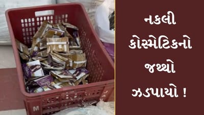Breaking News : નકલી કોસ્મેટિક બનાવતા એકમો સામે મોટી કાર્યવાહી, અલગ-અલગ શહેરોમાંથી 1 કરોડનો જથ્થો જપ્ત કર્યો, જુઓ Video