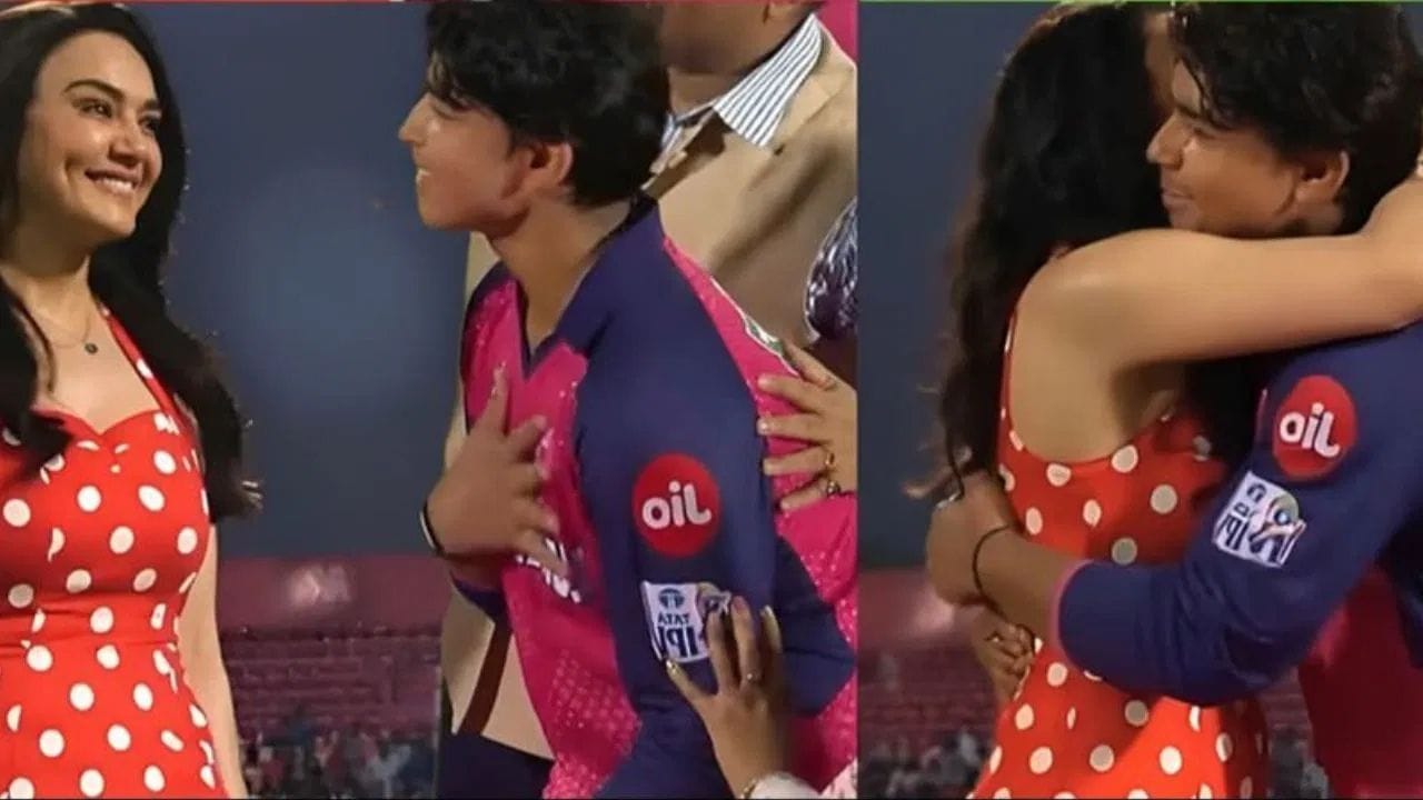 આ મેચ પછી બોલિવૂડ અભિનેત્રી અને પંજાબ કિંગ્સની સહ-માલિક પ્રીતિ ઝિન્ટા વૈભવ સૂર્યવંશીને ગળે લગાવતી એક તસવીર સામે આવી. આ તસવીર સોશિયલ મીડિયા પર આગની જેમ ફેલાઈ ગઈ પણ આ તસવીરની વાસ્તવિકતા કંઈક અલગ જ નીકળી. ખરેખર, આ તસવીર નકલી નીકળી. પ્રીતિ ઝિન્ટાએ પોતે ટ્વીટ કરીને આ તસવીરનું ખંડન કર્યું હતું.