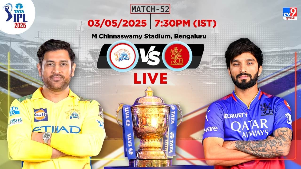 RCB vs CSK, IIPL 2025 : રોમાંચક મેચમાં રોયલ ચેલેન્જર્સ બેંગલુરુએ ચેન્નાઈ સુપર કિંગ્સને 2 રનથી હરાવ્યું