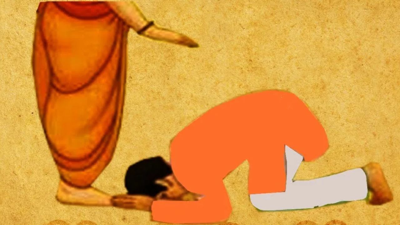 મહાદેવે પોતાના સસરા પ્રજાપતિ રાજા દક્ષનું માથું કાપી નાખ્યું ત્યારથી જમાઈએ પોતાના સસરાના પગ સ્પર્શવા જોઈએ નહીં. ત્યારથી આ નિયમનું પાલન કરવામાં આવે છે. તેથી જમાઈએ ક્યારેય પોતાના સસરાના પગ સ્પર્શવા જોઈએ નહીં.
