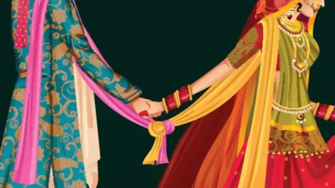 હળદર: હિન્દુ ધર્મમાં હળદરને 'હરિદ્રા' તરીકે ઓળખવામાં આવે છે, જે ગરીબી દૂર કરે છે. હળદરને એન્ટિબાયોટિક અને એન્ટિસેપ્ટિક ઔષધિ પણ માનવામાં આવે છે. તેથી, તેને છેડા પર બાંધવામાં આવે છે. જેથી વરરાજા અને કન્યાને તેમના જીવનમાં કોઈ શારીરિક કે માનસિક સમસ્યાઓનો સામનો ન કરવો પડે અને ગરીબી પણ દૂર રહે.
