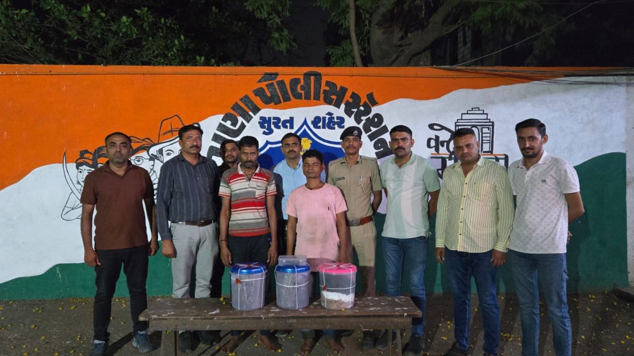સુરતમાંથી ઝડપાયો ગાંજાનો જથ્થો, 2 લોકોની ધરપકડ, જુઓ Video