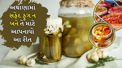 ભોજનની થાળીમાં અથાણાંનું ખાસ સ્થાન હોય છે. ઘણી વખત લોકો સાદી દાળ કે ખીચડી અથાણા સાથે ખાય છે. અથાણાં કંટાળાજનક કે સ્વાદહીન ખોરાકમાં પણ સ્વાદ ઉમેરે છે. કેટલાક લોકોને ખાટી કેરીનું અથાણું ગમે છે તો કેટલાકને મસાલેદાર મરચાનું અથાણું ગમે છે. દરેક ઘર પોતાની રીતે અથાણું બનાવે છે. પરંતુ એક સમસ્યા જે ઘણીવાર સ્ત્રીઓને પરેશાન કરે છે તે છે અથાણાંમાં સફેદ ફૂગ. 
