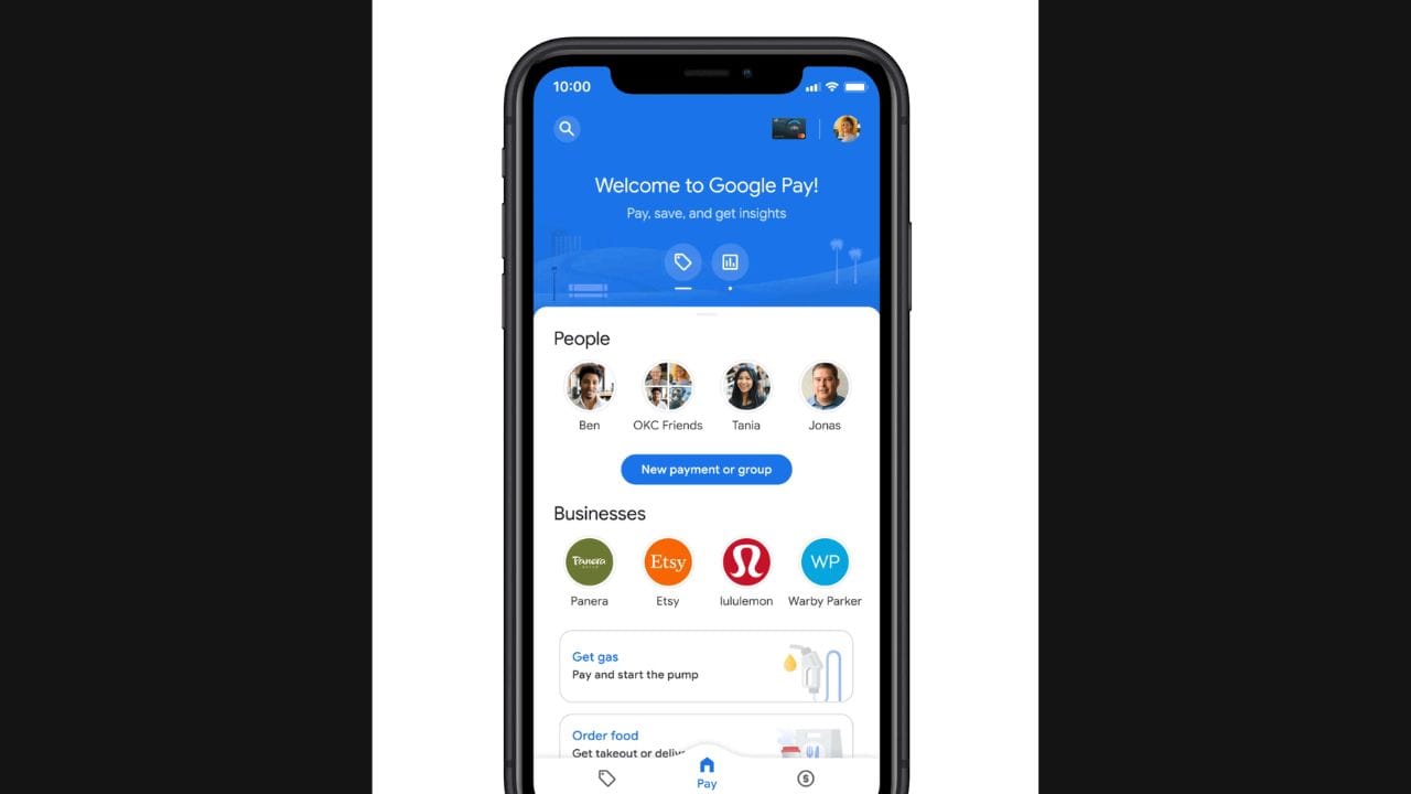 1. સૌ પ્રથમ તમારા સ્માર્ટફોનમાં ગૂગલ પે એપ્લિકેશન ખોલો.