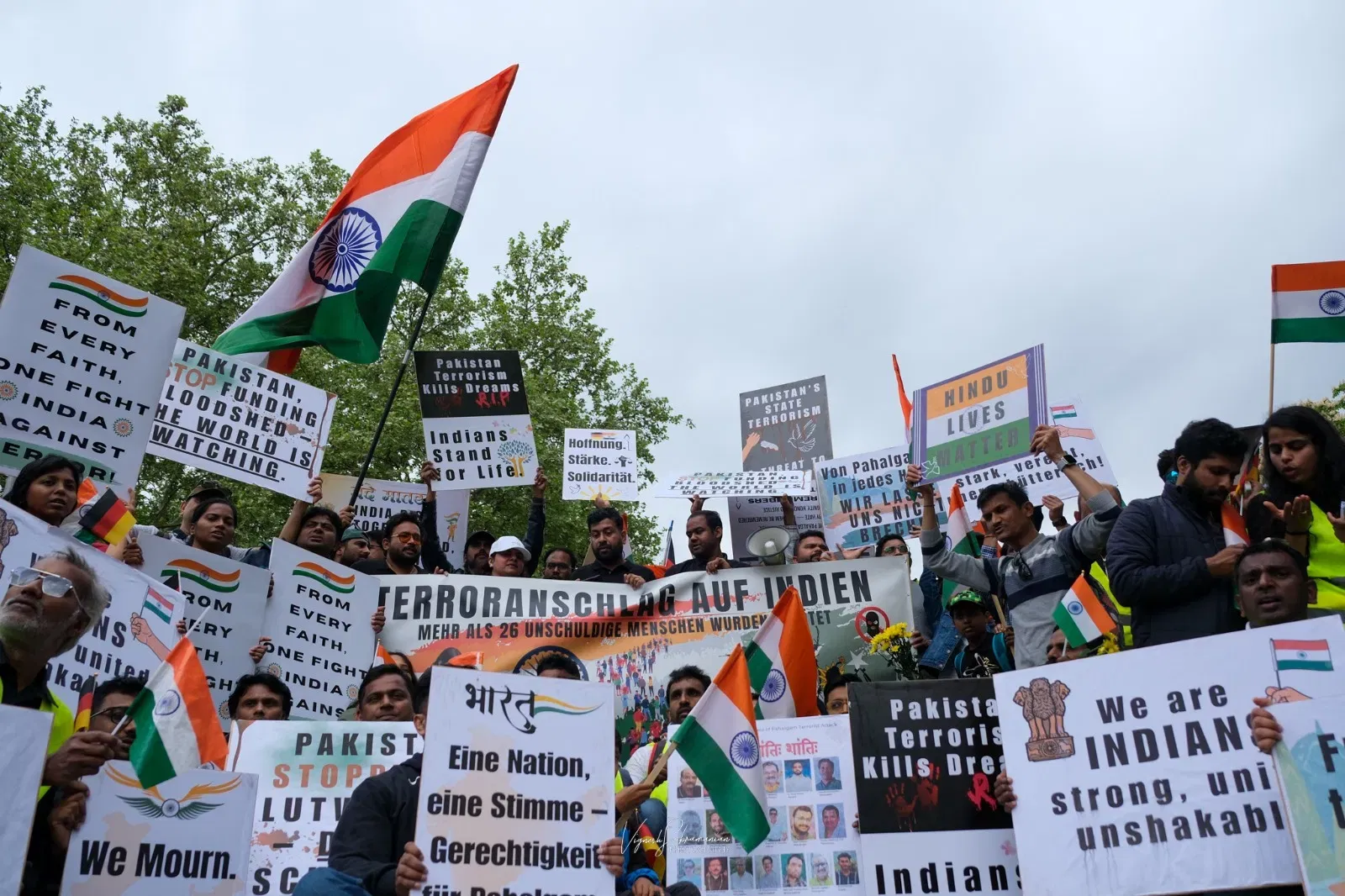 Indians hold rally in Munich Germany 