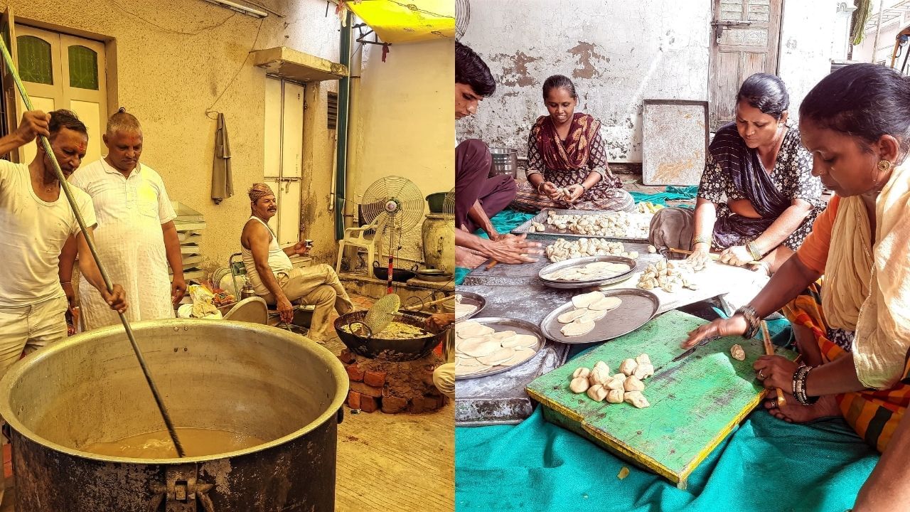 મોસાળમાં આશરે દોઢ લાખથી પણ વધારે ભક્તો માટે પ્રસાદી તૈયાર કરવામાં આવે છે. પરંતુ ભગવાનના આશીર્વાદથી આજ સુધી ક્યારેય પણ એવું બન્યું નથી કે કોઈપણ ભક્ત પ્રસાદ લીધા વગર ખાલી હાથે પાછો ફર્યો હોય. ભક્તો માટે પ્રસાદીનો આ સેવા યજ્ઞ દરેક રથયાત્રામાં પ્રજવલિત રહે છે.