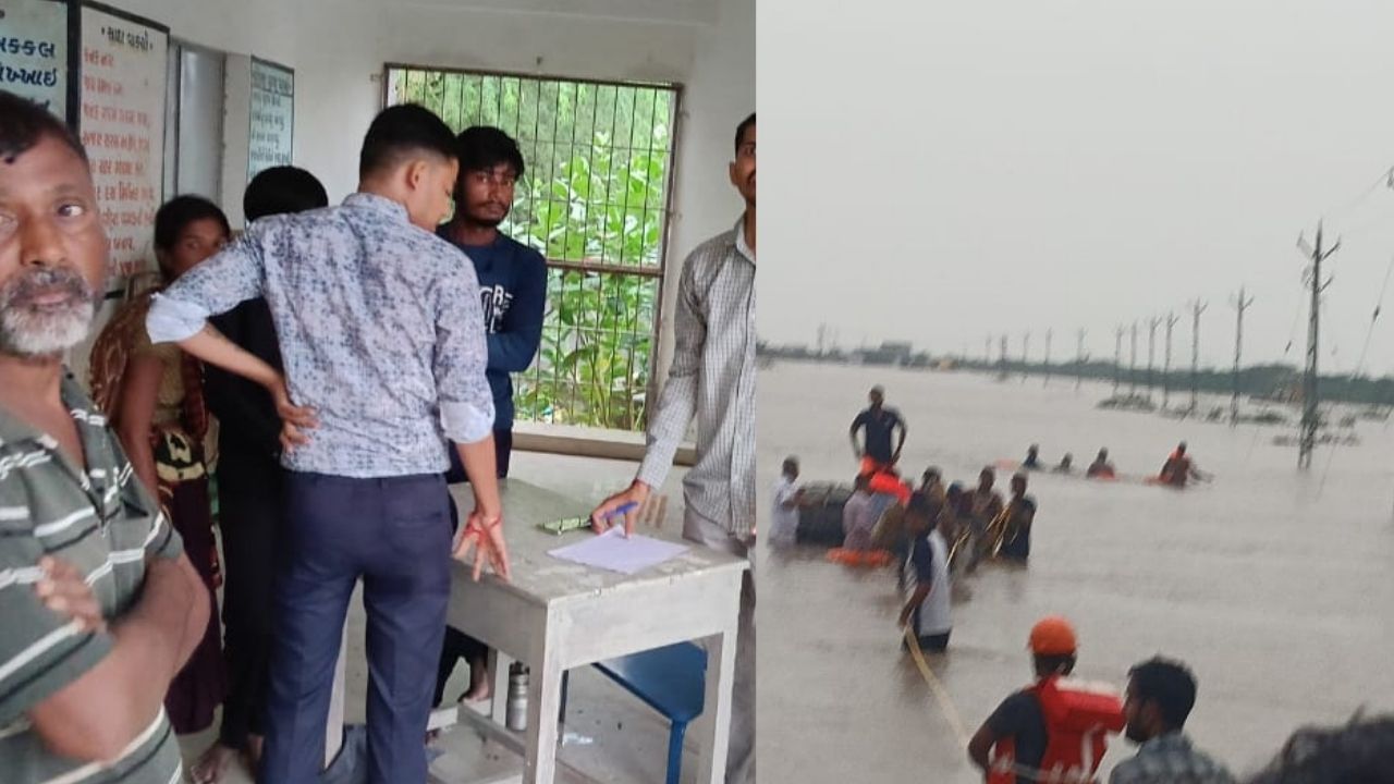 તમામ લોકોને સુરક્ષિત રીતે બહાર કાઢી નજીકની પ્રાથમિક શાળામાં રહેવાની વ્યવસ્થા કરી દેવાઈ.