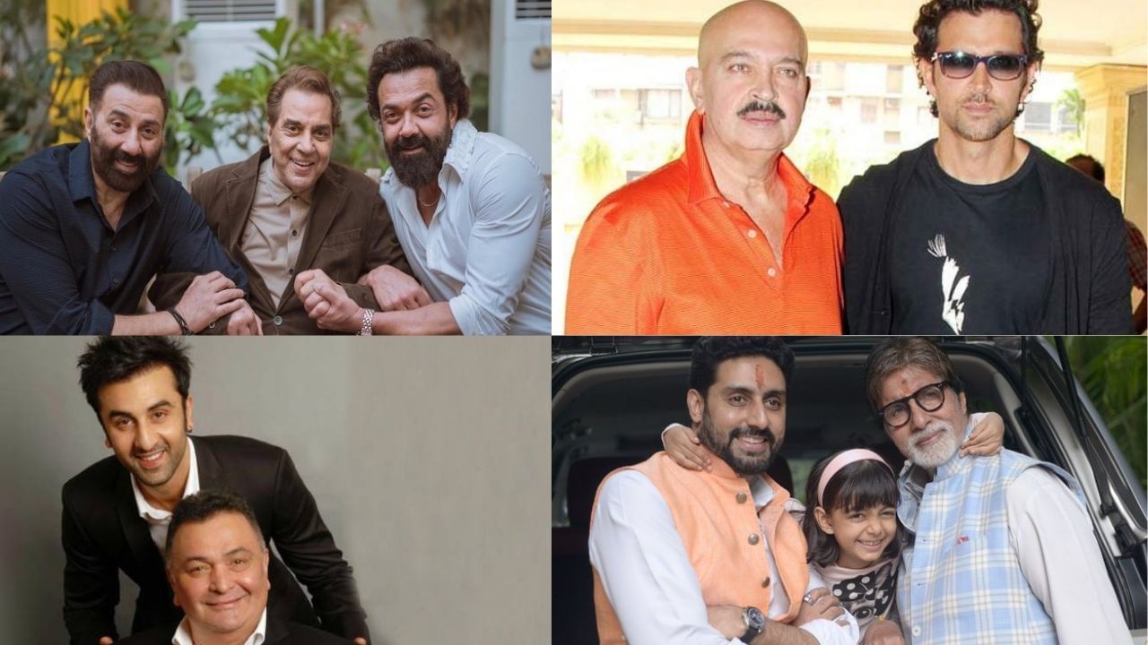 ઘણા બોલિવૂડ કલાકારોએ તેમના પુત્રોને ફિલ્મ જગતમાં પ્રોત્સાહન આપ્યું છે. આમાંના ઘણા કલાકારોએ તેમના પિતા સાથે દિગ્દર્શક, સ્ક્રીનરાઈટર અથવા અભિનેતા તરીકે કામ કર્યું છે. ચાલો જાણીએ કે, કયા અભિનેતાએ તેમના પિતા સાથે કામ કર્યું છે.