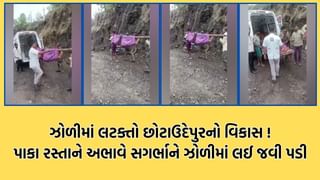 છોટાઉદેપુરમાં રસ્તો ન હોવાથી ફરી સગર્ભાને ઝોળીમાં ઉંચકીને લઈ જવાઈ, કાચા રસ્તાને કારણે ન પહોંચી શકી 108 – જુઓ Video