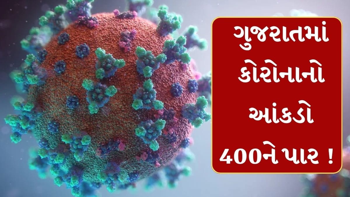 Breaking News : ગુજરાતમાં કોરોનાના એક્ટિવ કેસની સંખ્યા 400ને પાર, છેલ્લા 24 કલાકમાં 64 નવા કેસ નોંધાયા, 1નું મોત