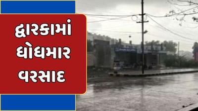 Rain News : ખંભાળિયાના ગ્રામ્યપંથકમાં ધોધમાર વરસાદ, નદી-નાળામાં નવા નીર આવતા ખેડૂતોમાં ખુશી, જુઓ Video