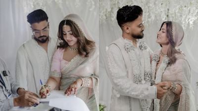 પ્રખ્યાત ટીવી અભિનેત્રી હિના ખાન અને રોકી જયસ્વાલે ઘણા વર્ષો સુધી એકબીજાને ડેટ કર્યા પછી આખરે લગ્ન કરી લીધા છે. હિનાએ કોઈ પણ પ્રકારના અવાજ અને ધૂમ મચાવ્યા વિના રોકી સાથે લગ્ન કર્યા છે. હિના ખાન અને રોકી જયસ્વાલે બુધવારે સાંજે લગભગ 5:45 વાગ્યે અચાનક ઇન્સ્ટાગ્રામ પર ચાહકો સાથે લગ્નની ઘણી સુંદર તસવીરો શેર કરી. આ તસવીર આવતાની સાથે જ ચાહકો અને હિનાના બધા મિત્રો આશ્ચર્યચકિત થઈ ગયા અને તેને અભિનંદન આપવા લાગ્યા.