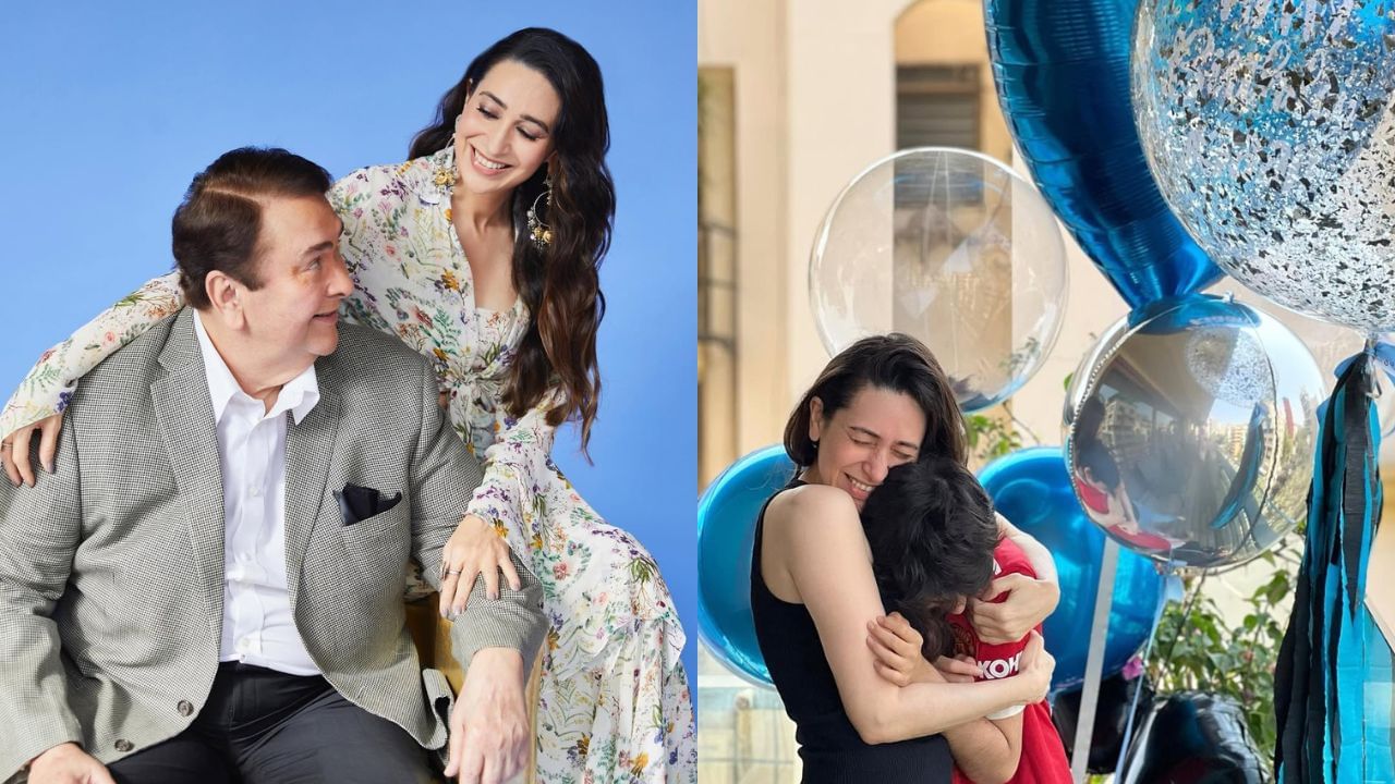 કરિશ્મા કપૂરના દાદા અભિનેતા અને ફિલ્મ નિર્માતા રાજ કપૂર હતા, જ્યારે તેમના નાના અભિનેતા હરિ શિવદાસાની હતા. અભિનેતા ઋષિ કપૂર અને રાજીવ કપૂર તેમના કાકા, જ્યારે અભિનેત્રી નીતુ સિંહ તેમના કાકી છે. તેમના પિતરાઈ ભાઈઓ અભિનેતા રણબીર કપૂર અને ઉદ્યોગપતિ નિખિલ નંદા છે.