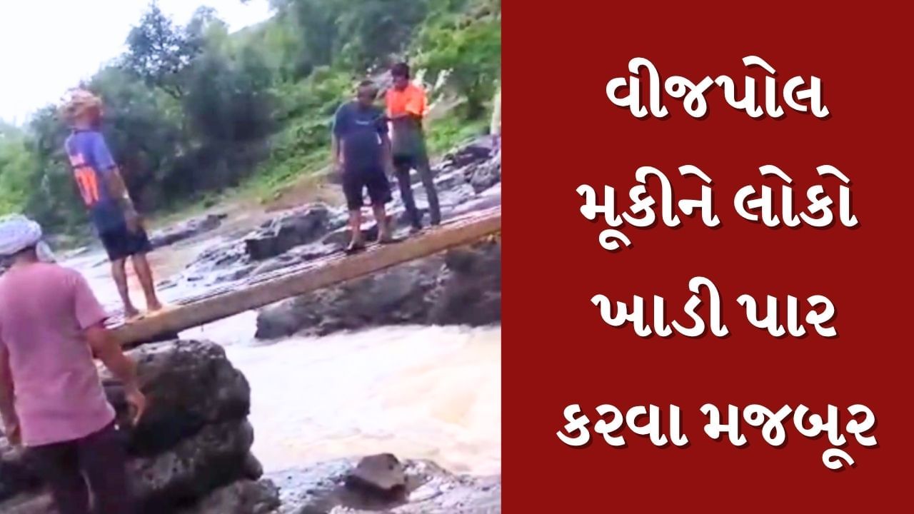 Narmada : છેવાડાના ગામોમાં વિકાસની વરવી હકીકત ! વીજપોલ મૂકીને લોકો ખાડી પાર કરવા મજબૂર, જુઓ Video