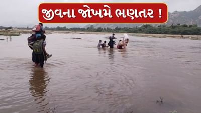 Rain News : બનાસકાંઠાના ગ્રામીણ વિસ્તારમાં વિદ્યાર્થીઓ પૂરગ્રસ્ત નદી પાર કરવા મજબૂર, જુઓ Video