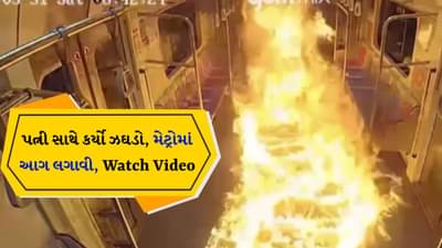 Shocking Viral Video: પત્ની સાથે કર્યો ઝઘડો, બાદમાં પતિએ મેટ્રોમાં લગાવી આગ! એક જ વારમાં કરોડોનું નુકસાન, Watch Video
