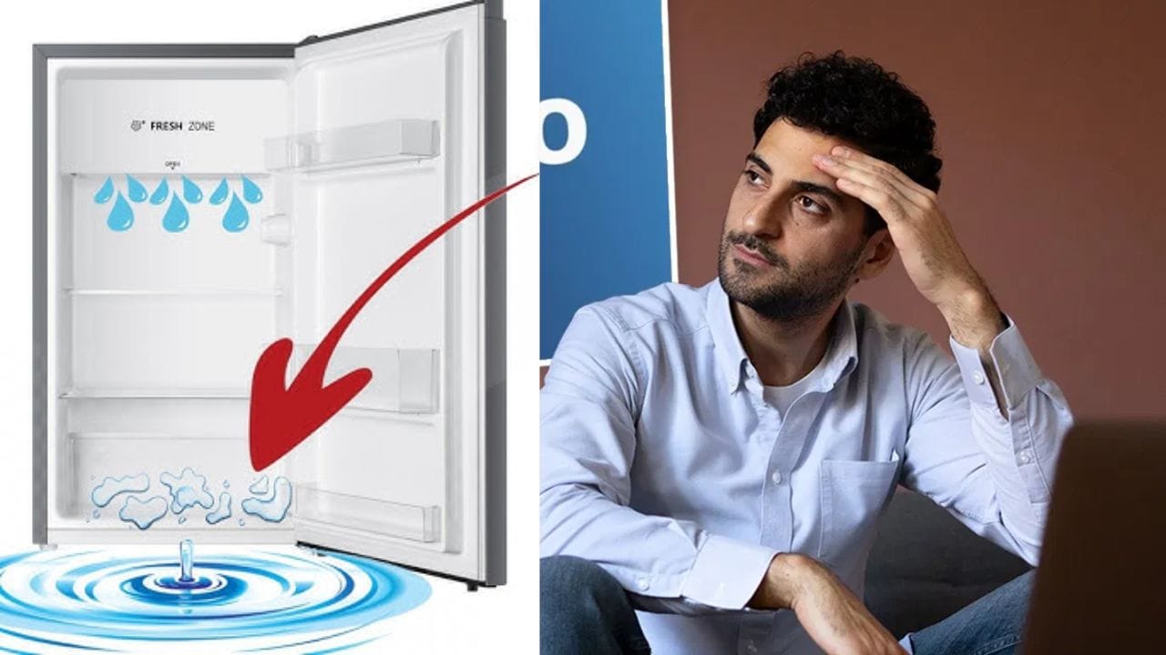 રેફ્રિજરેટરમાંથી પાણી લીક થવાનું સૌથી સામાન્ય કારણ ભરાયેલા ડિફ્રોસ્ટ ડ્રેઇન છે. આને કારણે, રેફ્રિજરેટરમાં બરફ બનતો નથી, અને રેફ્રિજરેટર પોતાની મેળે ડિફ્રોસ્ટ થવાનું શરૂ કરે છે. ડિફ્રોસ્ટ ડ્રેઇન ભરાઈ જવાની સમસ્યા ખોરાકના કણો અથવા કચરાના ફસાઈ જવા અને થીજી જવાને કારણે થઈ શકે છે.