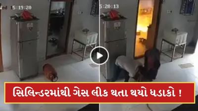 ગેસ સિલિન્ડર લીક થતા ઘરમાં થયો બ્લાસ્ટ ! મરતા મરતા બચ્યા મહિલા અને પુરુષ, જુઓ-Video