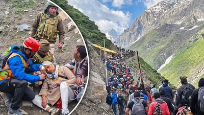 ભારે વરસાદ અને ભૂસ્ખલનમાં ફસાયા અમરનાથ યાત્રાળુઓ, સૈન્ય જવાનોએ 500 યાત્રાળુઓને બચાવ્યા
