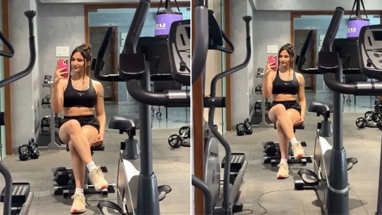 Anaya Bangar worked out with brother Atharva at gym shared photo on Instagram