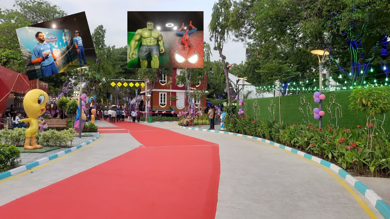 વિરાટ કોહલી, અમિતાભ બચ્ચન, સ્પાઇડરમેન જેવા વ્યક્તિઓના વેક્સ કેરેક્ટર મૂકવામાં આવ્યા છે.