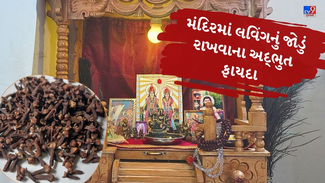 જ્યારે મંદિરમાં લવિંગની જોડી ભક્તિપૂર્વક રાખવામાં આવે છે, ત્યારે તે શનિ, શુક્ર અને મંગળ ગ્રહની કૃપા પ્રાપ્ત કરવામાં સહાયક બને છે. જ્યોતિષ શાસ્ત્ર મુજબ, આવા ઉપાયો રાહુ કે કેતુના દોષને પણ શાંત કરવા માટે અસરકારક હોય છે. ( નોંધ :ટીવી9 કોઈ પણ પ્રકારે અંધશ્રદ્ધાને પ્રોત્સાહન આપતુ નથી. આ અહેવાલ માત્ર ધાર્મિક માન્યતા અને લોકોમાં પ્રચલિત માન્યતા, રીત રિવાજને આધારે રજૂ કરવામાં આવેલ છે. ) 