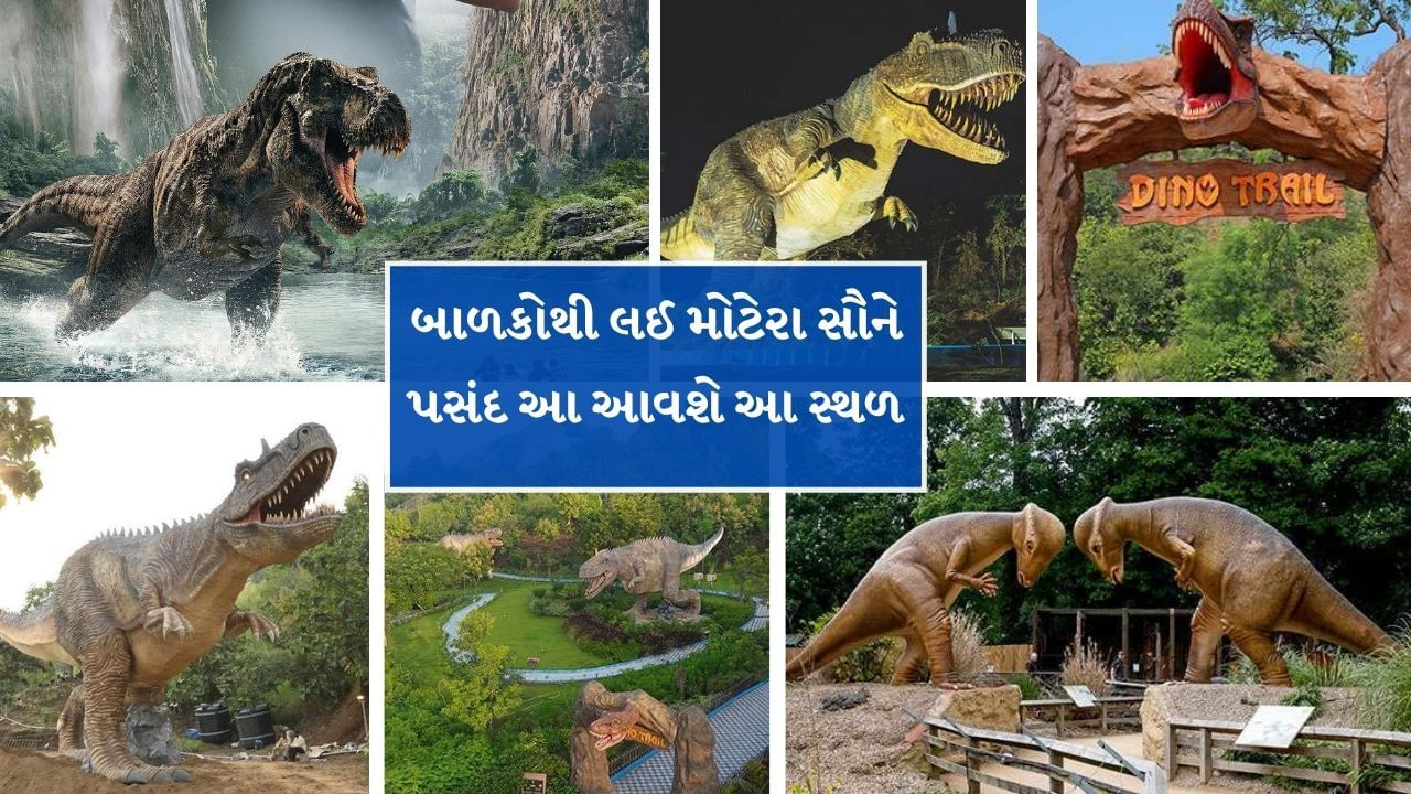 અમે વાત કરી રહ્યા છીએ સ્ટેચ્યુ ઓફ યુનિટીની નજીક આવેલું ડીનો ટ્રેઈલ સ્થળ તમને જુરાસિકા પાર્કની ફિલ્મની યાદ અપાવશે. અહી ડાયનાસોરના અવશેષોના સંરક્ષણ વિશે પ્રવાસીઓને જણાવવામાં આવે છે.