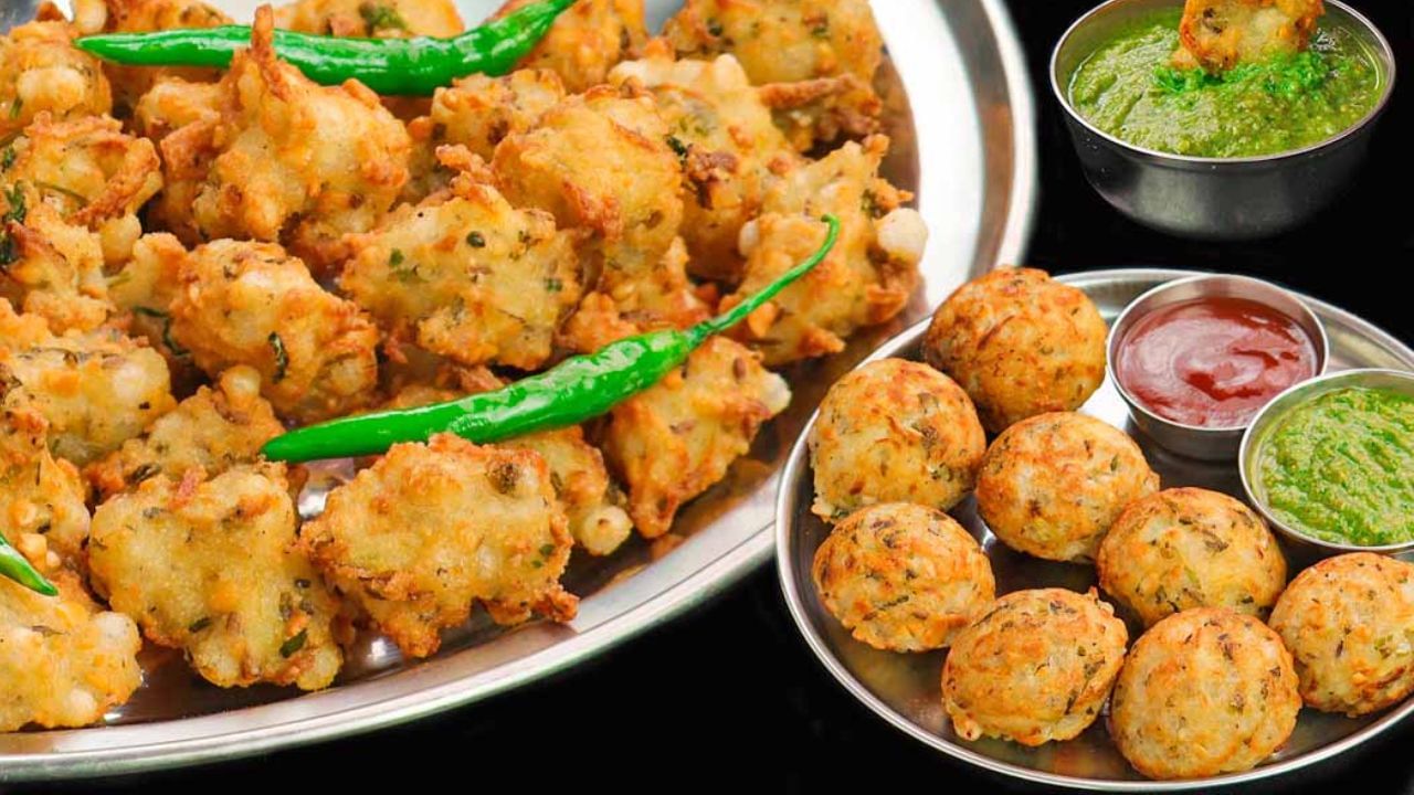 ફરાળી ભજીયા બનાવવા માટે બટાકા, લીલા ધાણા, લીલા મરચા, આદુ, મીઠું, લીંબુનો રસ, ખાંડ, રાજગરાનો લોટ, સામાનો લોટ, તલ, સુકાયેલું નાળિયેર, સીંગદાણા, દહીં, મરચું, તેલ સહિતના સામગ્રીની જરુરત પડશે.