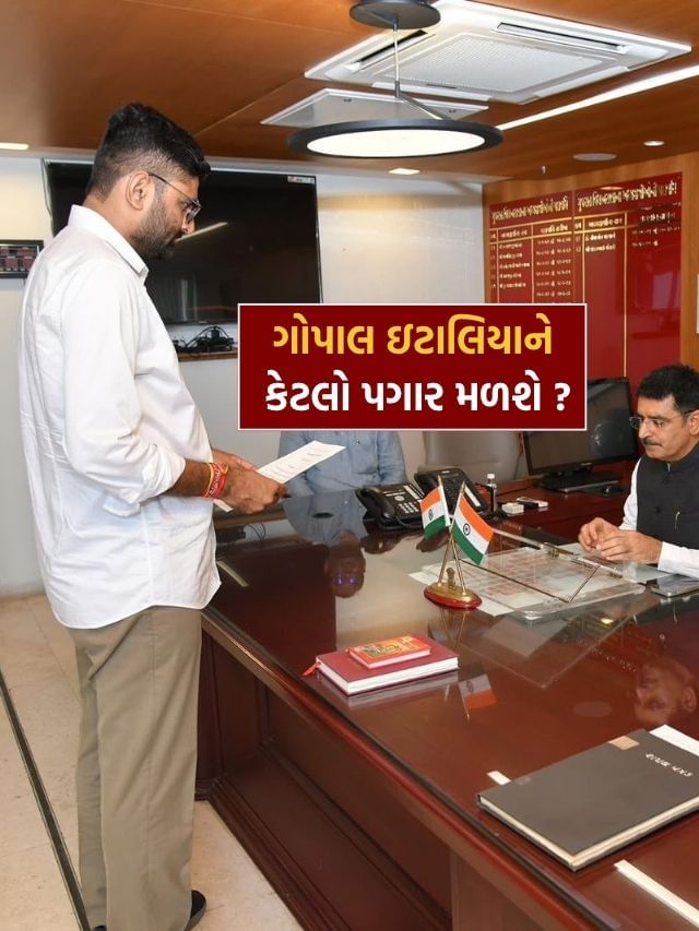 Gopal Italia Salary : ગોપાલ ઈટાલિયાને હવે ધારાસભ્ય તરીકે કેટલો પગાર મળશે ? Gopal Italia Salary : ગોપાલ ઈટાલિયાને હવે ધારાસભ્ય તરીકે કેટલો પગાર મળશે ?