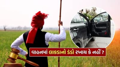 ભારતમાં, લાકડી વાહનમાં રાખવા અંગે કાયદા અને કોર્ટના મંતવ્યો સમય જતાં બદલાયા છે. જ્યારે પહેલા આ વસ્તુઓને કેટલીક પરિસ્થિતિઓમાં "ઘાતક શસ્ત્રો" માનવામાં આવતી હતી, હવે કેટલીક હાઇકોર્ટોએ આ અંગે સ્પષ્ટ માર્ગદર્શિકા આપી છે.
