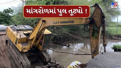 Breaking News : વડોદરા જેવી બ્રિજ દુર્ઘટના જૂનાગઢમાં ઘટી ! હીટાચી મશીન અને કેટલાક લોકો નદીમાં ખાબક્યા